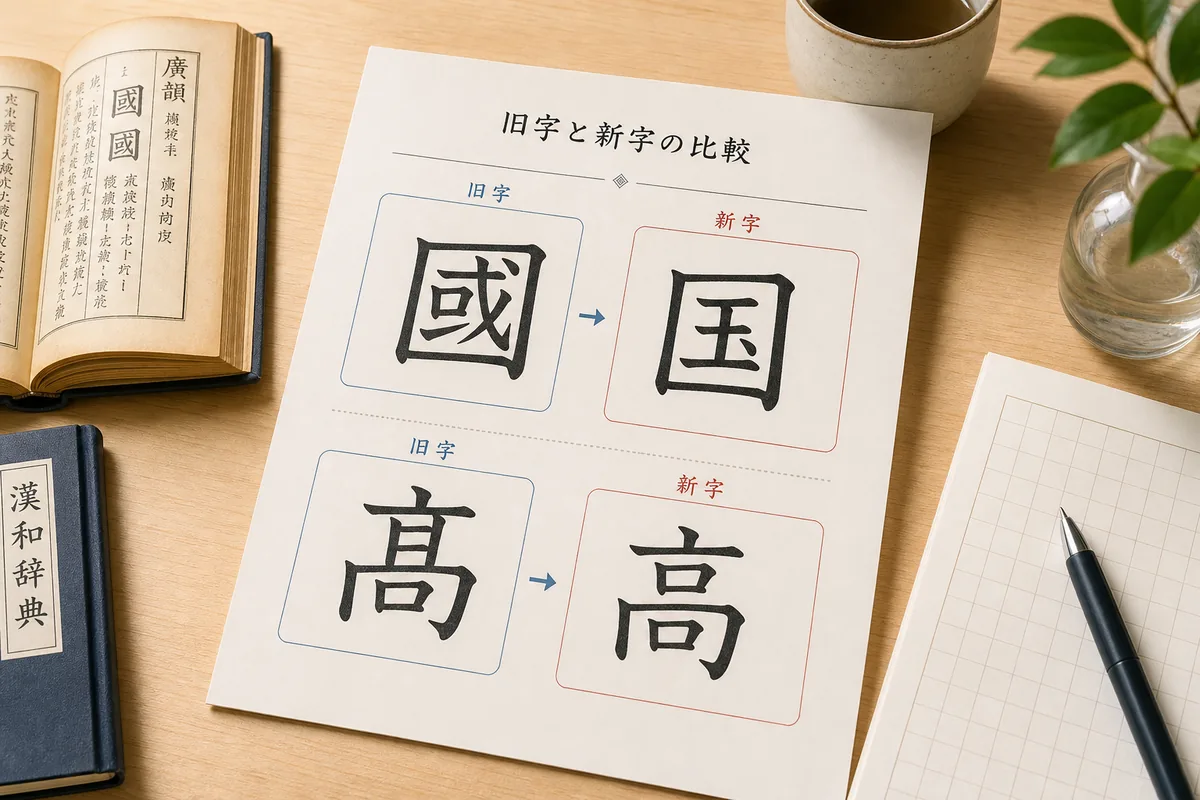旧漢字一覧と新字体対応表